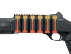 TacStar 1081167 SideSaddle  Mossberg 500/590 12 Gauge 4 Black Polymer w/Aluminum Mounting Plate