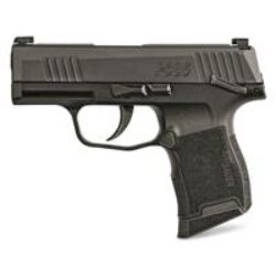 Sig Sauer 3659BXR3MS P365  9mm Luger Caliber with 3.10 Barrel, 10+1 Capacity, Overall Black Nitron Finish Stainless Steel, Serrated Slide, Polymer Grip & Manual Safety