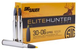 Sig Sauer E3006TH220 Elite Hunter Tipped  30-06 Springfield 165 gr 2950 fps Controlled Expansion Tip