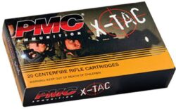 PMC 556X X-Tac Target 5.56x45mm NATO 55 gr, Full Metal Jacket Boat-Tail (FMJBT), 20 Per Box/ 50 Cs
