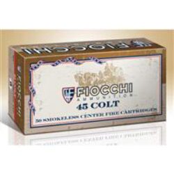 Fiocchi 45LCCA Cowboy Action  45 Colt (LC) 250 gr Lead Round Nose Flat Point (LRNFP) 50 Per Box/10 Cs