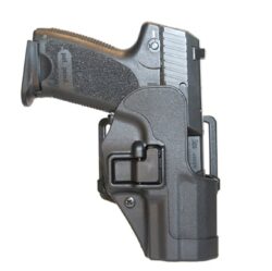 Blackhawk 410502BKL Serpa CQC  OWB Size 02 Matte Black Polymer Belt Loop/Paddle Compatible w/Glock 19/23/32/36/45  Left Hand