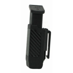 Blackhawk 410600PBK Single Mag Case  Matte Black Polymer Belt Clip Compatible w/ Double Stack 9mm/10mm/40/45/357