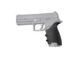 Hogue 17600 HandAll Beavertail Grip Sleeve  Black Finish & Finger Grooves for Sig P320