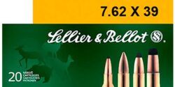 Sellier & Bellot SB76239B Rifle  7.62x39mm 124 gr 2438 fps Soft Point (SP) 20 Bx/30 Cs