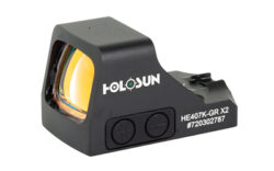 Holosun HE407KGRX2 HE407K- GR X2  Black Anodized 0.85 x 0.77 6 MOA Green Dot Reticle