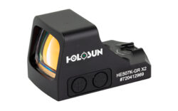 Holosun HE507KGRX2 HE507K-GR X2  Black Anodized 0.58 x 0.77 2 MOA Green Dot/32 MOA Circle Multi Reticle