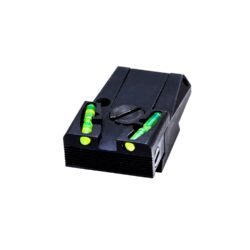 HiViz MKAD211 Ruger MK I,II,III & IV Adjustable Rear Sight  Black | Red Interchangeable Fiber Optic