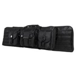 NcStar CVDC2946B42 VISM Double Carbine Case Black PVC Nylon with Foam Padding, Lockable Zippers, Pockets & MOLLE Webbing  42 L x 13 H Interior Dimensions