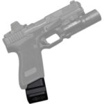 Shield Arms G17ME5BLK Magazine Extension  +5 Extended 40 S&W/9mm Luger  Compatible w/Glock 17/19X/22/34/35/45, Black Anodized Aluminum