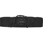 GPS Bags DRC55 Double Rifle Case Black 600D Polyester with 2 Padded Pistol Sleeves, MOLLE Webbing & Lockable Zippers 55 L x 12.75 H x 9 W Exterior Dimensions