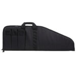 Bulldog BD49943 Pit Bull Rifle Case made of Water-Resistant Nylon with Black Finish, Tricot Lining, 3 Velcro Magazine Pouches & Soft Padding 43 L
