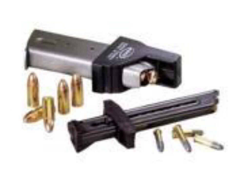 ADCO ST3 Super Thumb ST3 Mag Loader Single Stack Style, Black Polymer, For Use w/Multi-Caliber Pistols Including Kahr 9 & 40, Ruger P345 & LC9, Springfield XDS