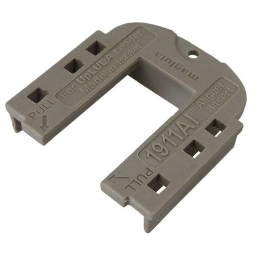 Maglula UP65G 1911A1 Aligner Insert Single Stack Gray Polymer Multi-Caliber 1911