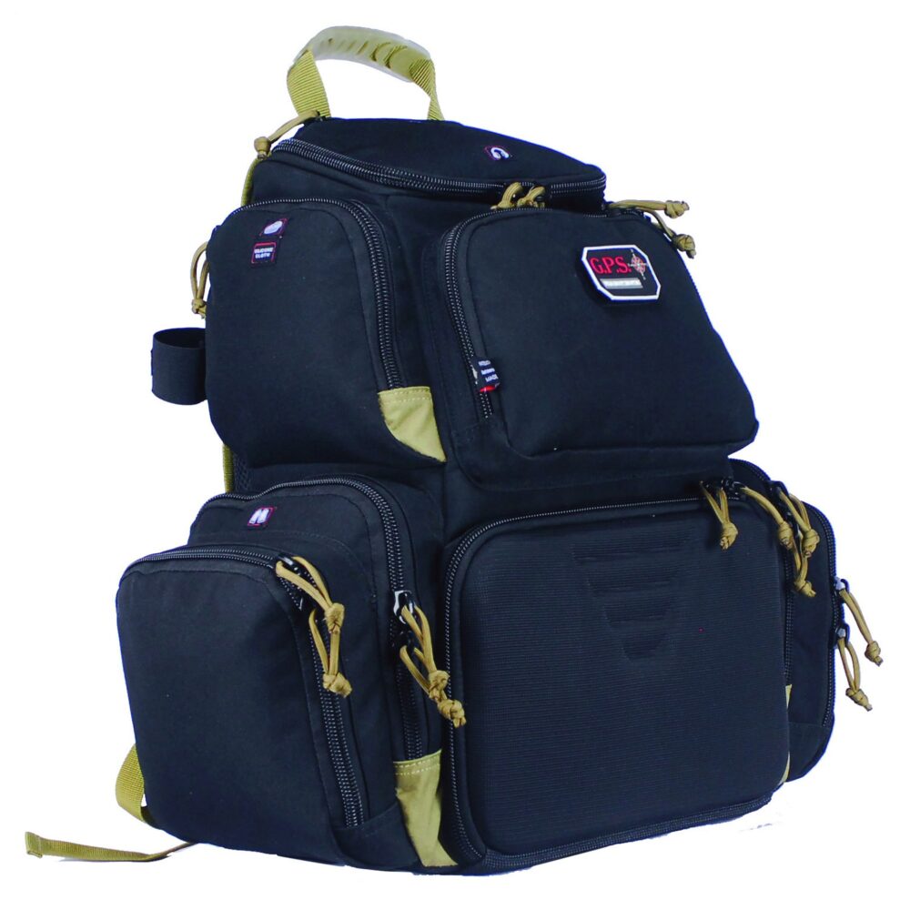GPS Bags 1711BPBT Handgunner Backpack 1000D Nylon Black with Tan Accents GPS Bags 1711BPBT Handgunner Backpack 1000D Nylon Black with Tan Accents