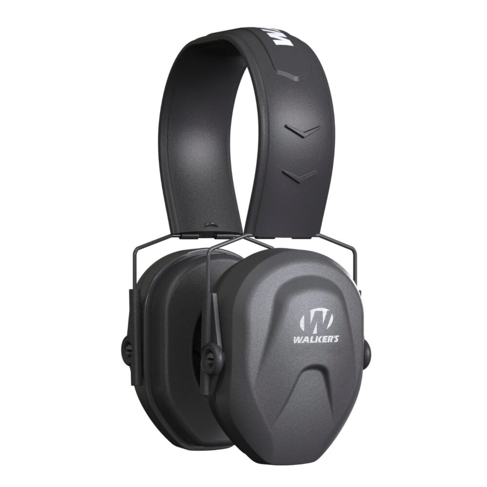 Walker's GWPCRPAS Razor Compact Passive Muff Polymer 24 dB Over the Head Black Youth Women