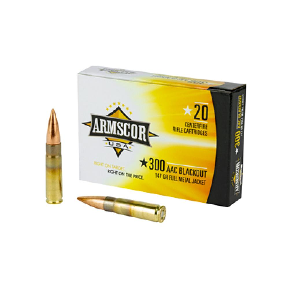 Armscor FAC300AAC1N USA Competition 300 Blackout 147 gr, Full Metal Jacket (FMJ), 20 Per Box/10 Cs