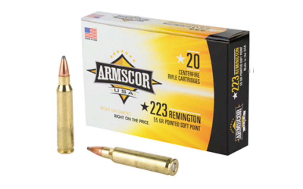 Armscor AC2232N USA Competition 223 Rem 55 gr, Pointed Soft Point (PSP), 20 Per Box/ 50 Cs