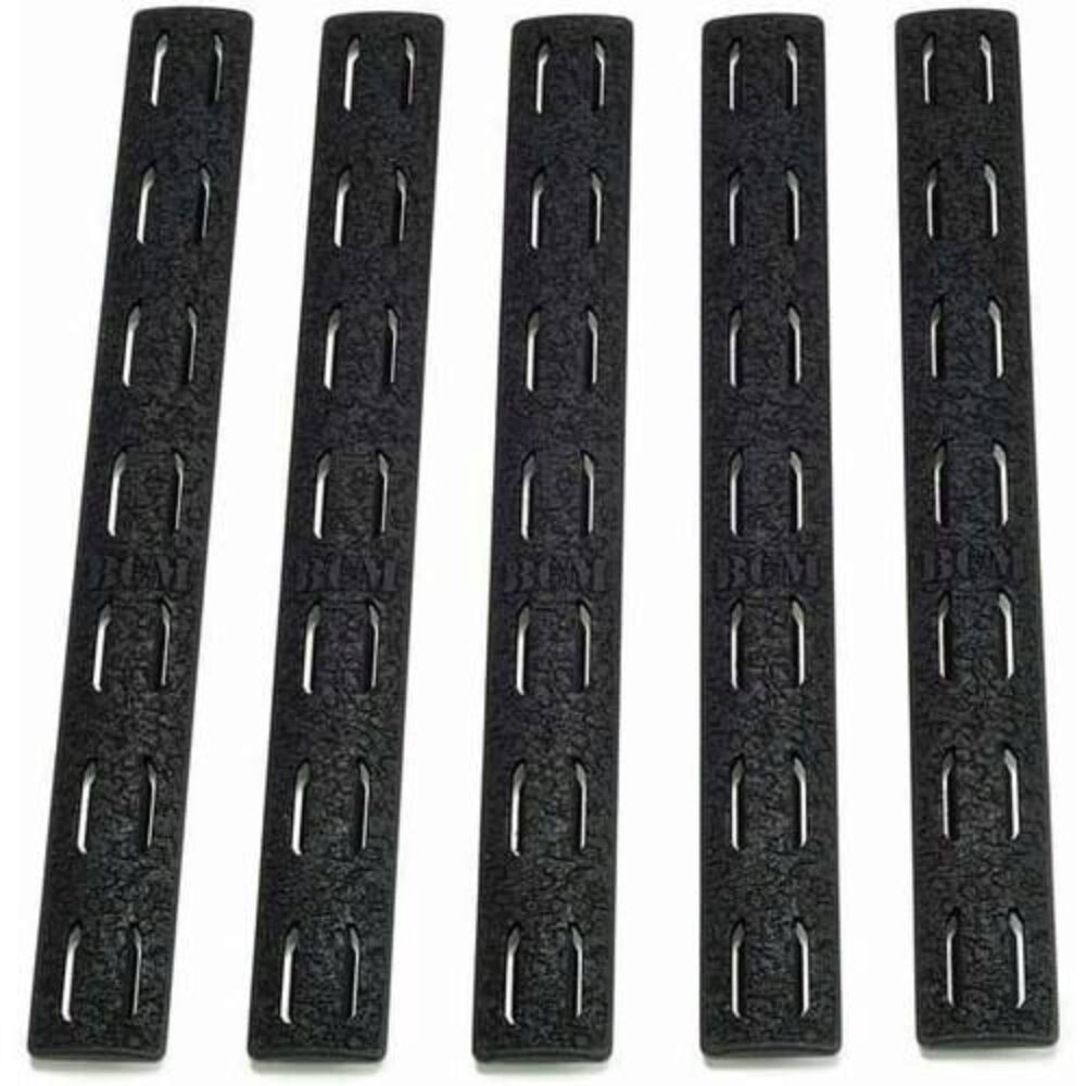 BCM KMRRPBLK5 Rail Panel Kit  AR Platform KeyMod 5.55 Black Polymer 5 Pack