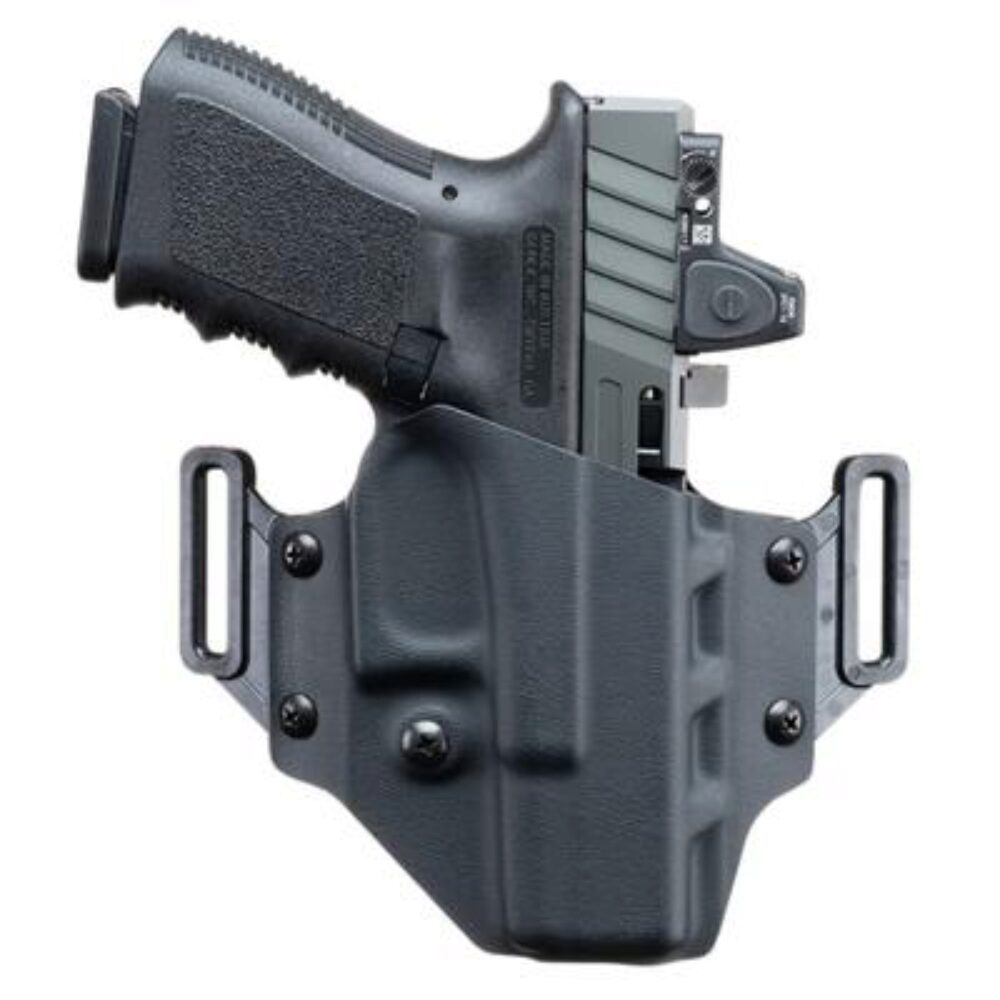 Crucial Concealment 1004 Covert  OWB Black Kydex Belt Loop Fits Sig P320X Carry Fits Sig P320 Carry Right Hand
