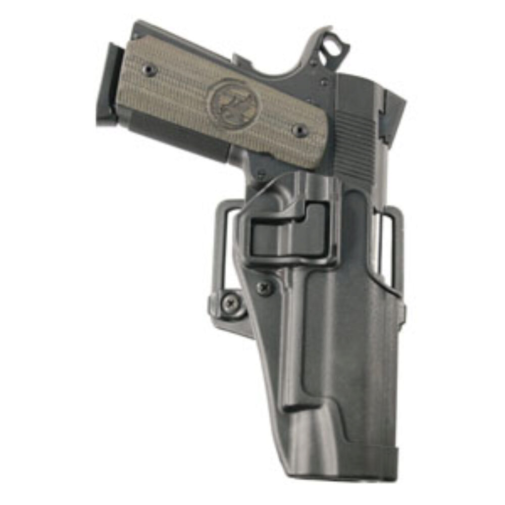Blackhawk, Serpa CQC, OWB Holster, Belt or Paddle option, Fits 1911 & Clones, Left, black