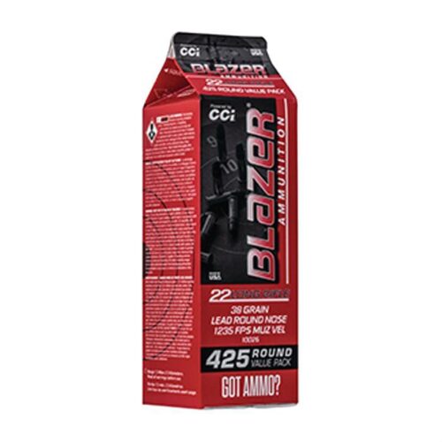 CCI Ammunition, Blazer, 22 LR, 38Gr, Lead Round Nose, 425 Round Box