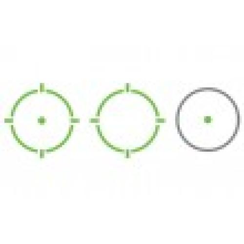 Holosun HE510C-Green Open Reflex 2MOA DOT/65MOA Circle AR15/M4 Optic BLK