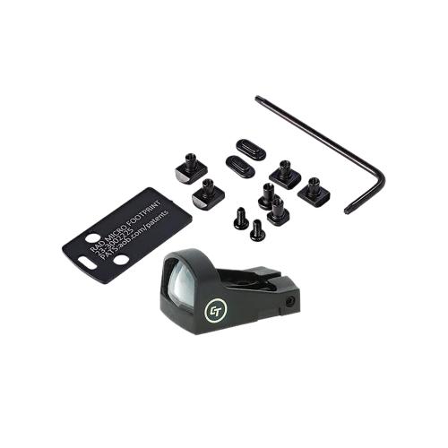 Crimson Trace Corporation, RAD Micro, Reflex, 1X, N/A, Red Dot, Black, 3 MOA Glock Dovetail Compatible