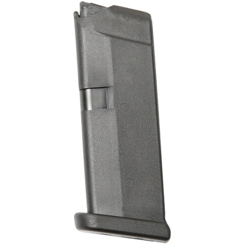 GLOCK G43 OEM Magazine, 9MM, 6 Rounds Polymer, Black