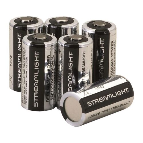 Streamlight, 3V Lithium Battery, 6 Pack