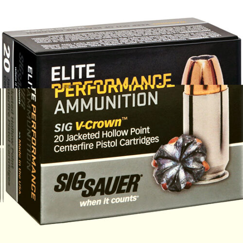 SIG SAUER ELITE DEFENSE V-CROWN 9MM 115GR JHP 20RD/BOX