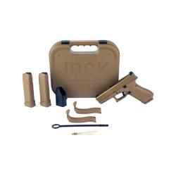 Glock 19X V 9MM 2-19RD/1-17RD Magazines AMBI NS Coyote Tan