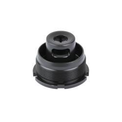 Dead Air Armament Direct Thread Brake Mount, HUB Compatible, .22 Cal, 1/2X28 Thread Pitch, Nitride Finish, Black DTB323HT