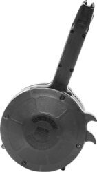 KCI USA, Drum Magazine, 9MM, 50 Rounds, Fits Glock 17/19/26, Black