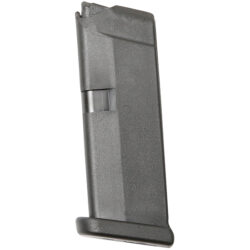 GLOCK G43 OEM Magazine, 9MM, 6 Rounds Polymer, Black