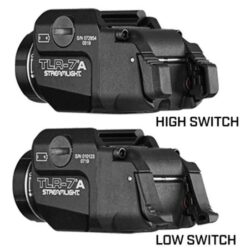 Streamlight, TLR-7X, 550 Lumens, 1.5 Hour Runtime, Comes with High and Low Switch and (1) CR123A Lithium Battery, Black