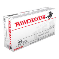 WINCHESTER USA 45ACP 230GR FMJ 50RDS/BOX