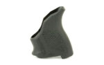 Hogue, HandALL Beavertail Pistol Grip, Fits Ruger LCP II, Rubber, Finger Grooves, Black