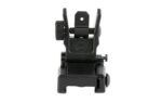 Leapers, Inc. - UTG, Sight, Flip-Up Rear Sight, Low Profile, Fits Picatinny, with Dual Aiming Aperture, Black Finish