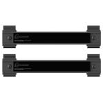 Lockdown Securewall Magnetic Hanger 8" Steel 2 Pack BLK