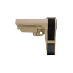 SB Tactical, SBA3, Pistol Stabilizing Brace, Fits AR Carbine Extension, Flat Dark Earth, 5 Position Adjustable, Includes Adjustable Nylon Strap