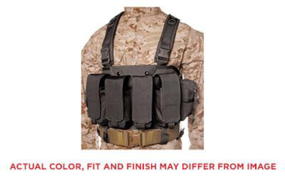 BLACKHAWK Commando Chest Harness, 4 Magazine Pouches, Black