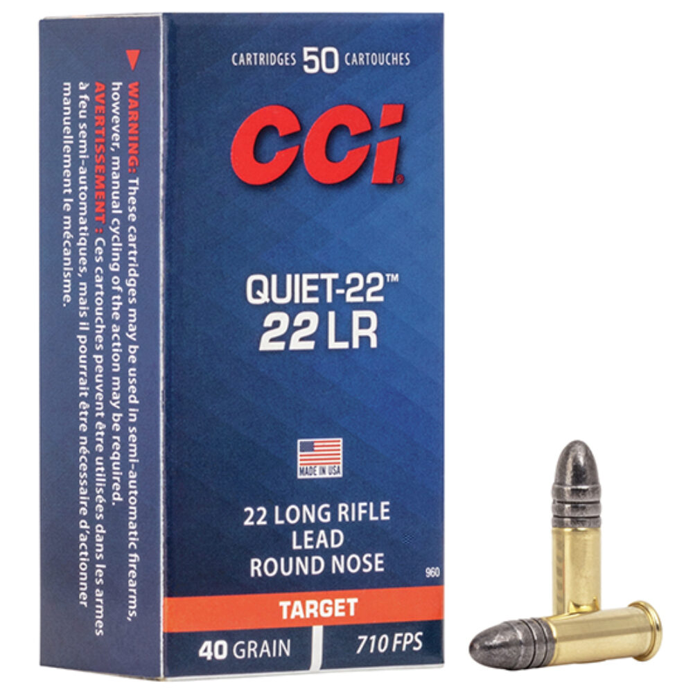 CCI QUIET 22LR 40GR LRN 50RDS/BOX