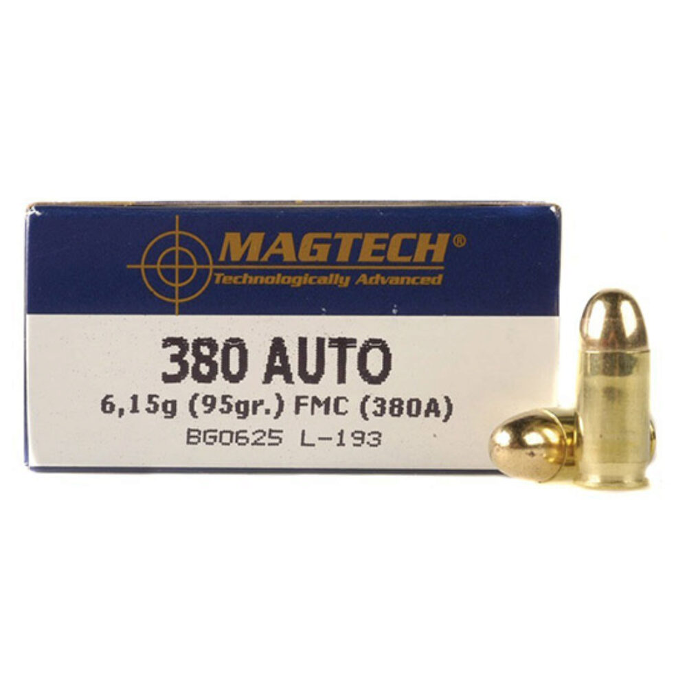 Magtech 380A Range/Training  380ACP 95gr Full Metal Jacket 50 Per Box/20 Case Magtech 380A Range/Training  380ACP 95gr Full Metal Jacket 50 Per Box/20 Case
