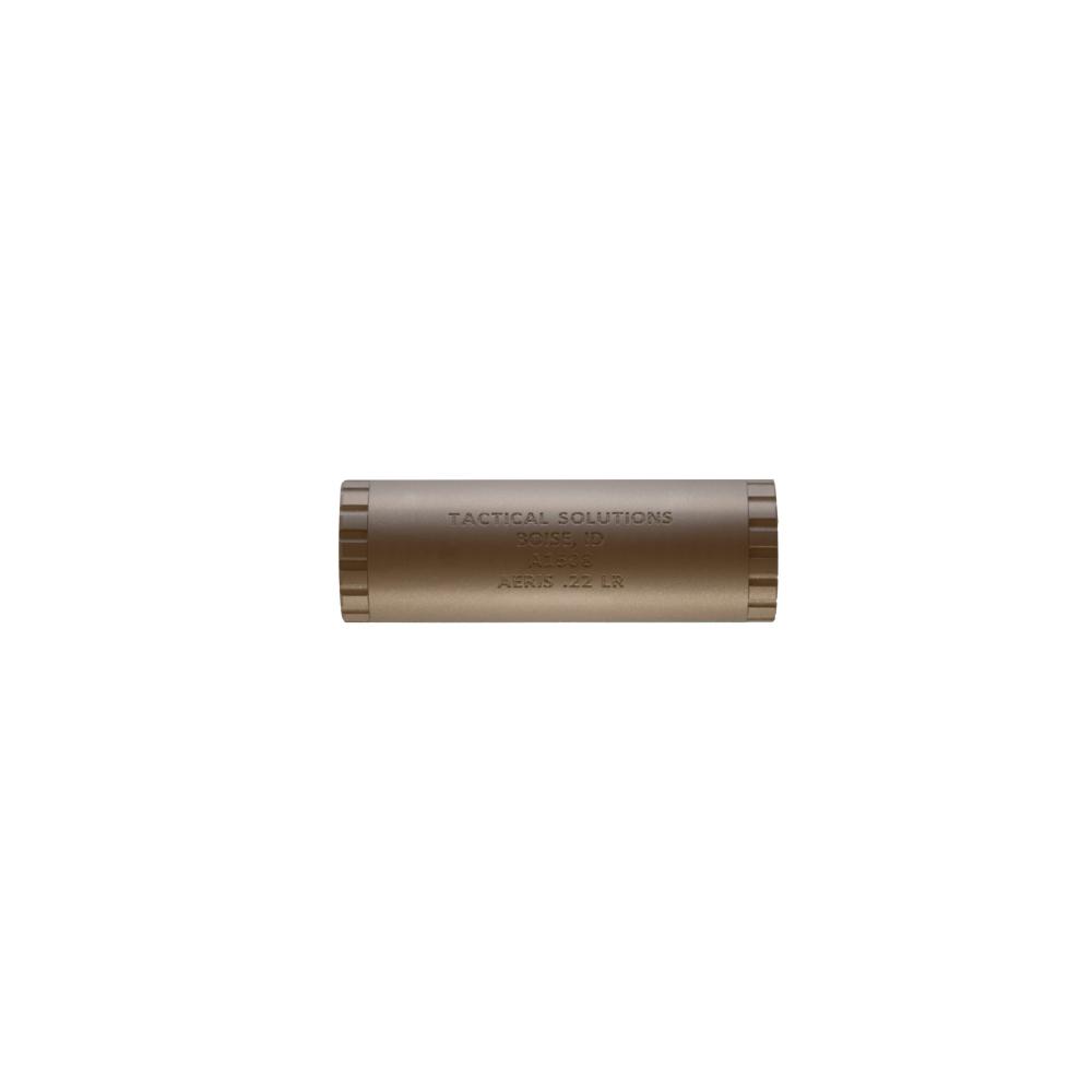 TacSol Aeris 22 LR Rimfire Micro Suppressor FDE .22LR, .17HM2, .22WMR, .17HMR AND .17WSM