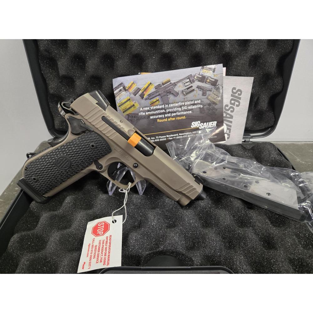 USED Sig Sauer 1911 Emperor Scorpion 45ACP 2x8RD MAGs FDE