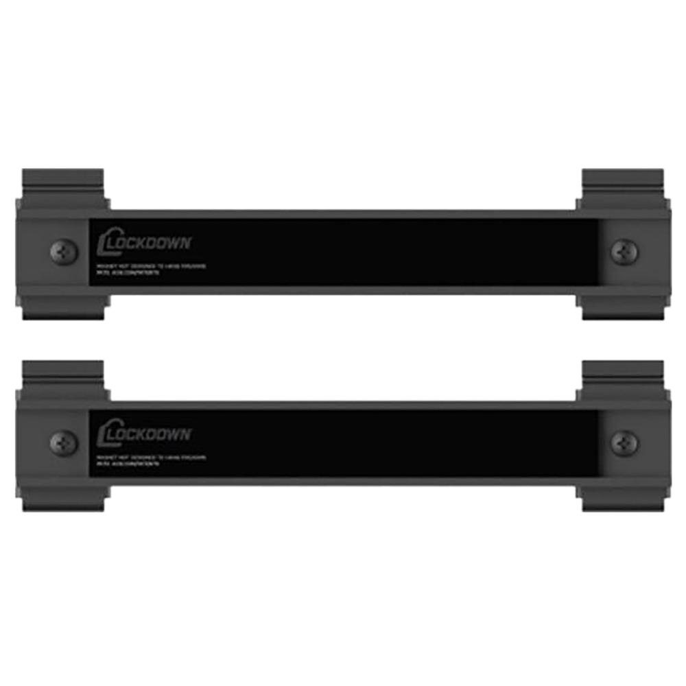 Lockdown Securewall Magnetic Hanger 8" Steel 2 Pack BLK