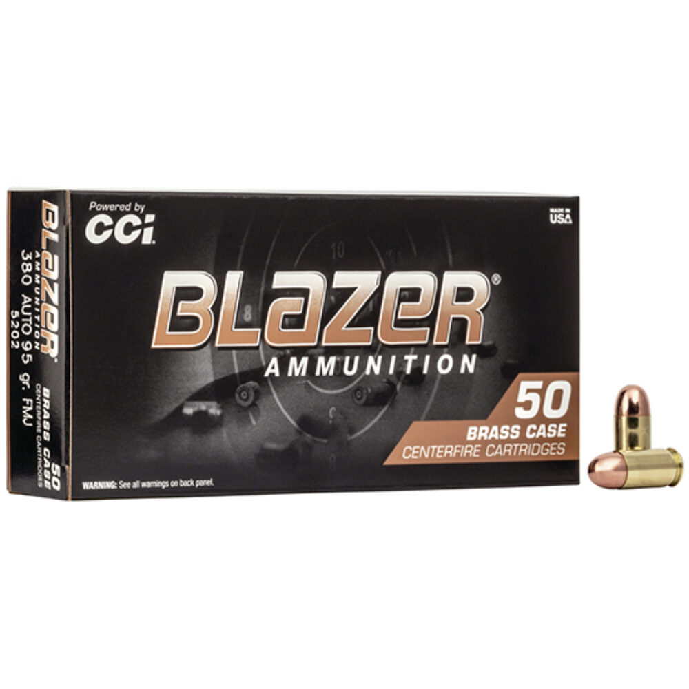 BLAZER BRASS 380ACP 95GR FMJ 50RDS/BOX