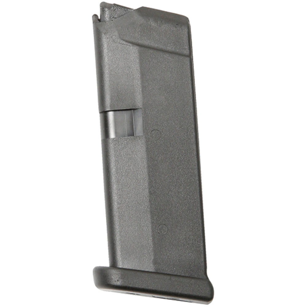 GLOCK G43 OEM Magazine, 9MM, 6 Rounds Polymer, Black