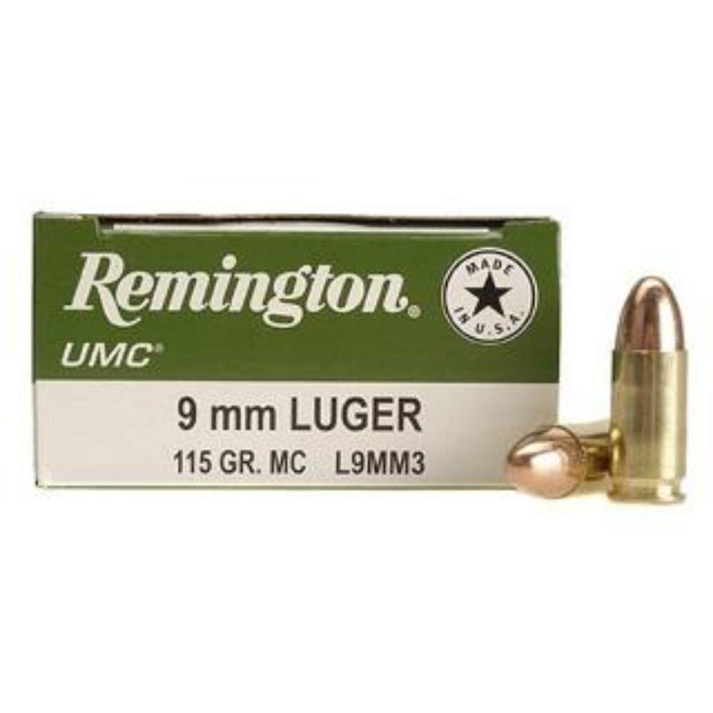 Remington UMC 9MM 115GR FMJ 50RDs/BOX